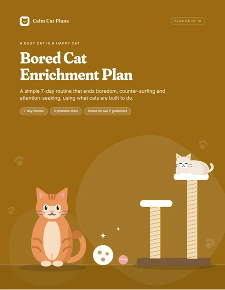 Cover of The Bored Cat Enrichment Plan
