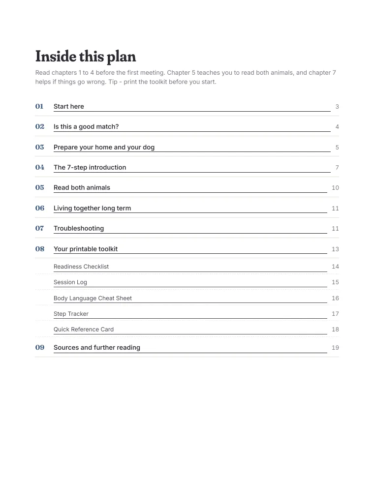Contents page