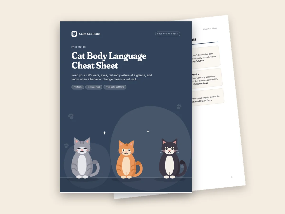 The free Cat Body Language Cheat Sheet