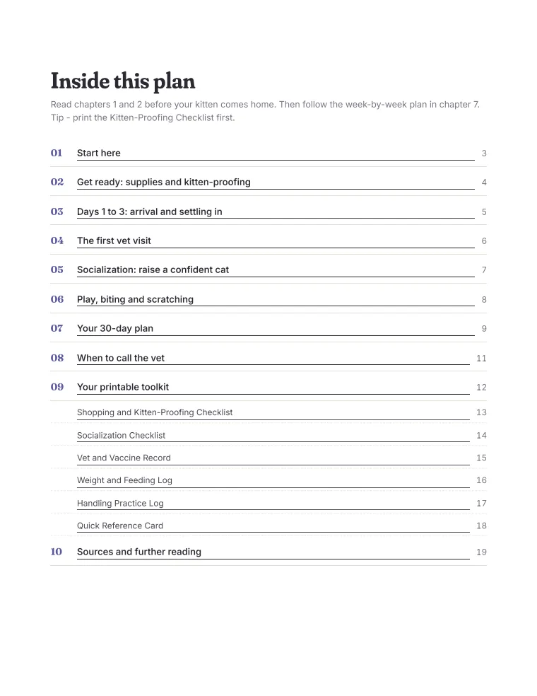 Contents page