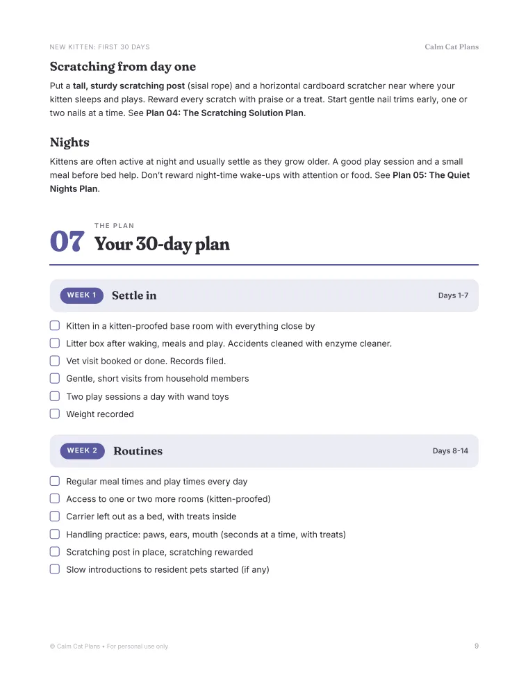A step-by-step page