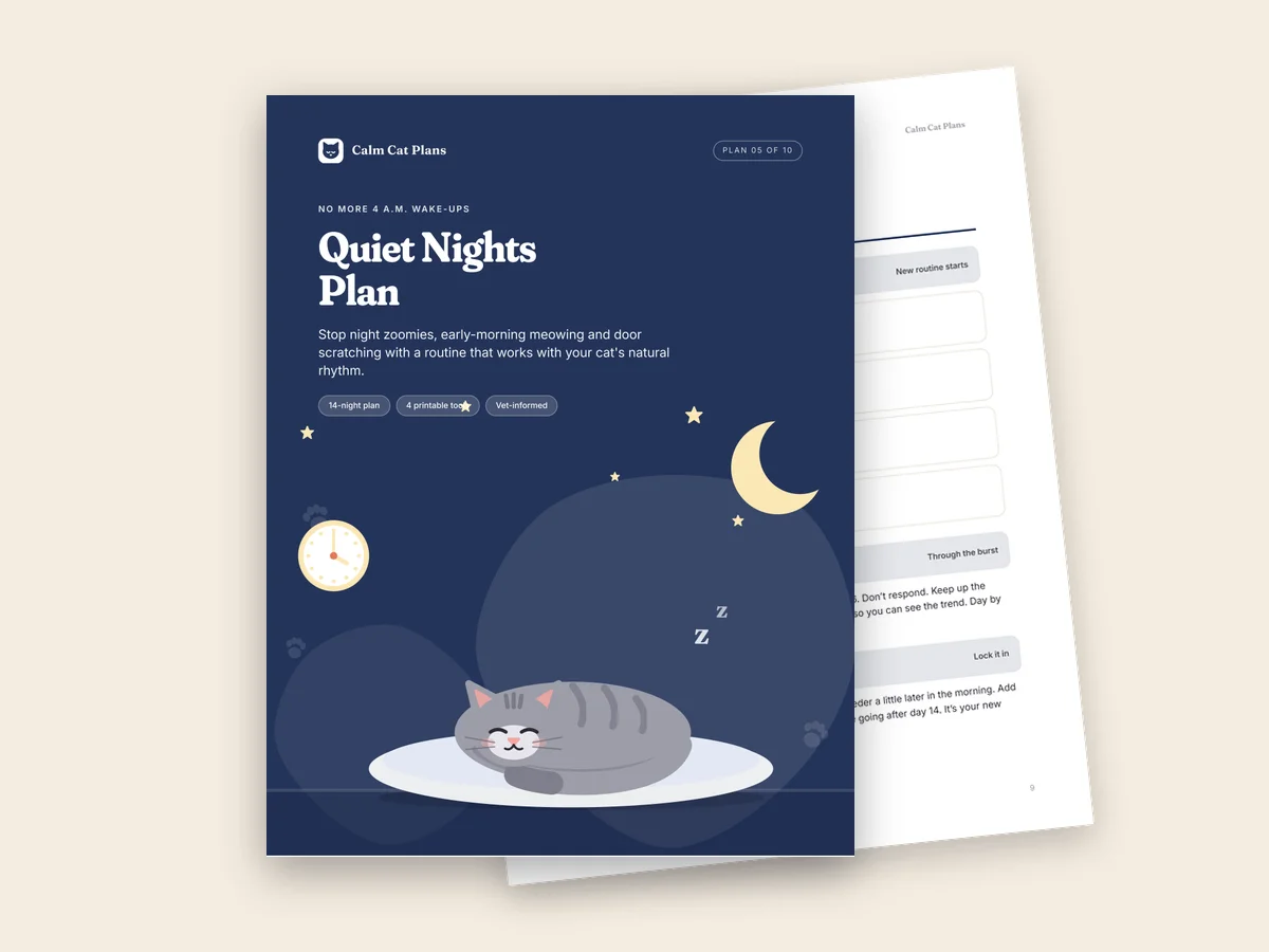The Quiet Nights Plan cover and an inside page