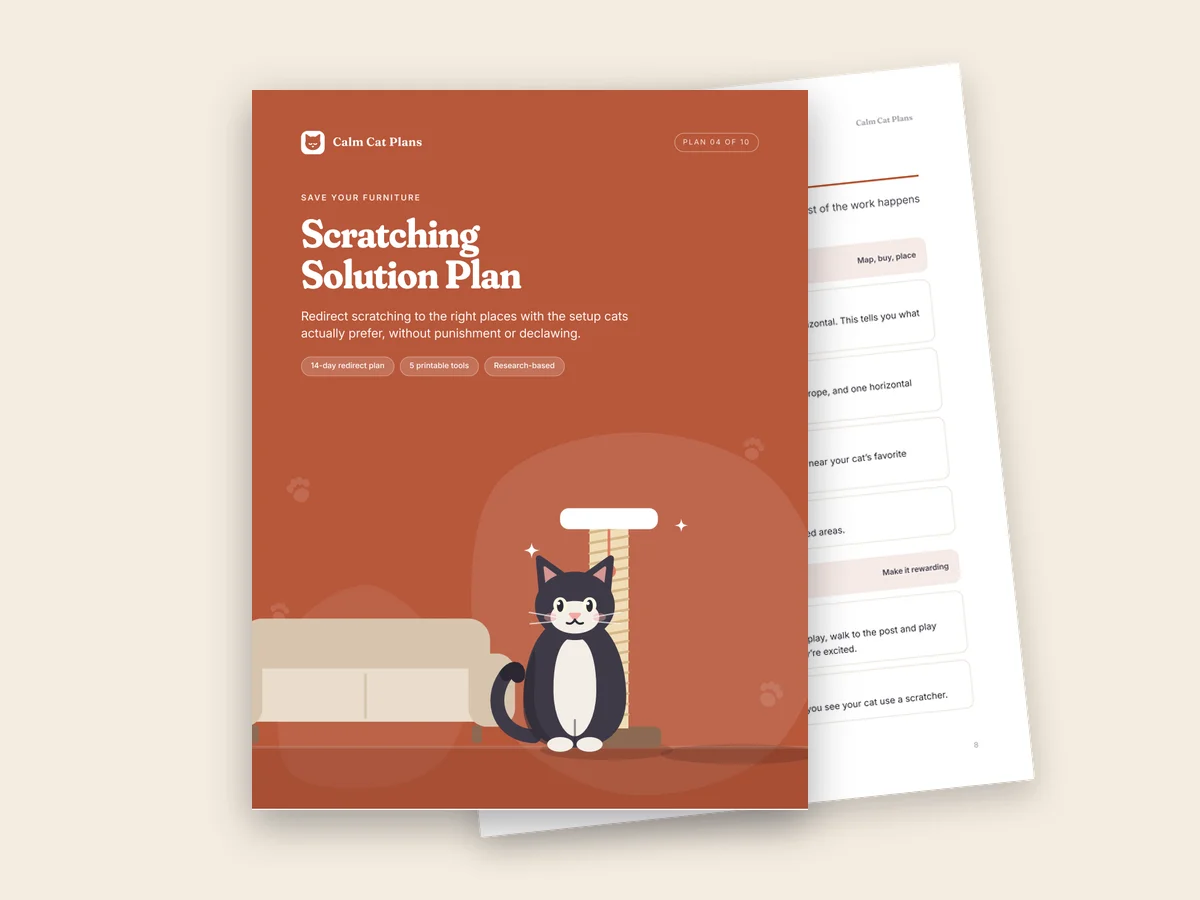 The Scratching Solution Plan cover and an inside page